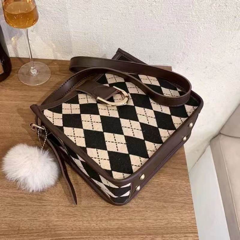 Túi đeo chéo vai hình vuông nhỏ đa năng thời trang cho nữ