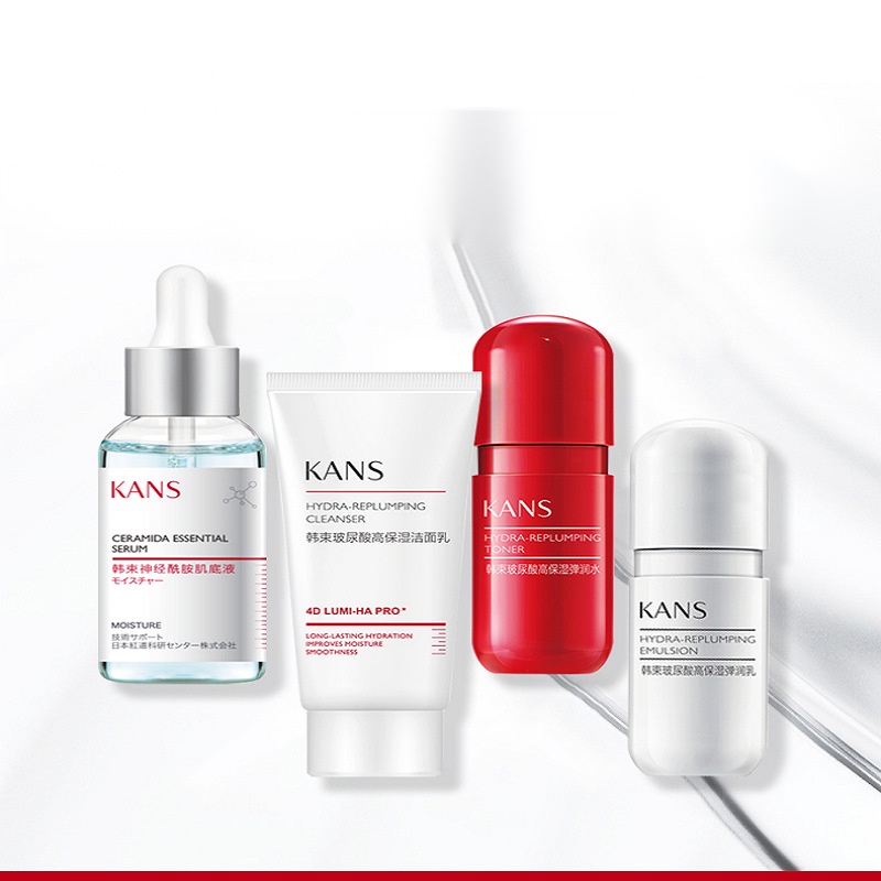 Kans Bộ Sản Phẩm Chăm Sóc Da Mềm Mịn ceramide Kèm Hộp Quà Tặng