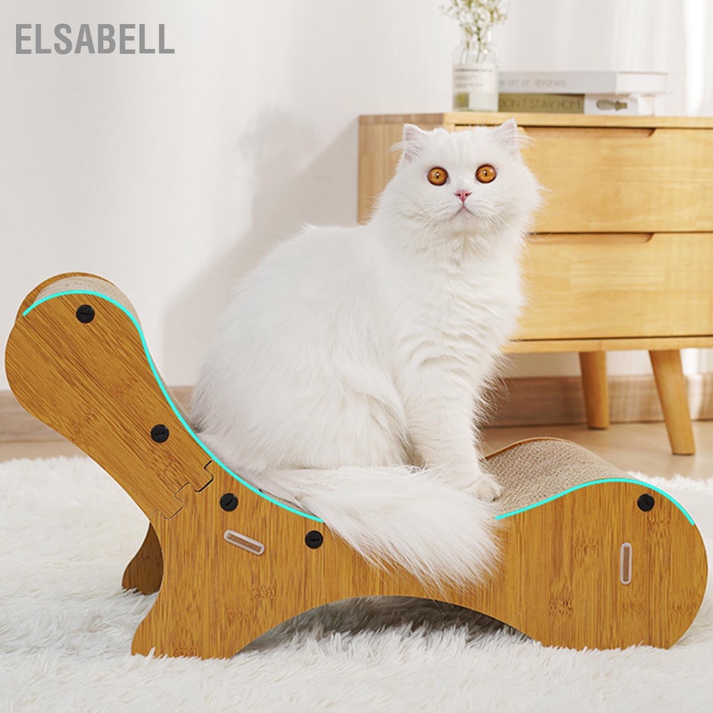Elsabell. Cat Scratcher Giường Phòng chờ bằng bìa cứng thoải mái Tấm lót trầy xước có thể thay thế dày cho trong nhà