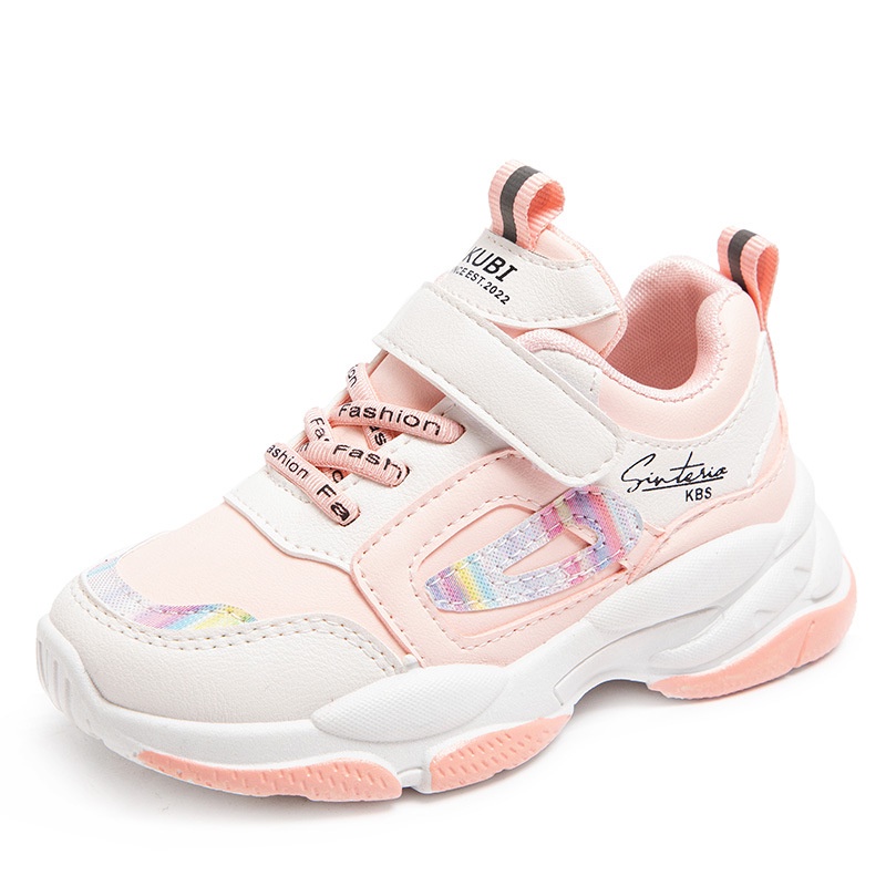 Giày Thể Thao Da Đế Mềm Phong Cách Hàn Quốc Thời Trang Mùa Thu 2023 Cho Bé Gái