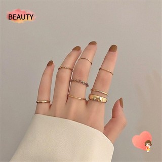 Set 7 nhẫn hở phong cách retro thời trang cho nữ
