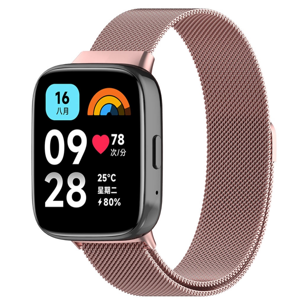 Dây Đeo Inox milanese Cho Đồng Hồ Thông Minh redmi watch 3 active