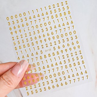 Sticker Nails 3D | Hình Dán Móng Tay Số C4103