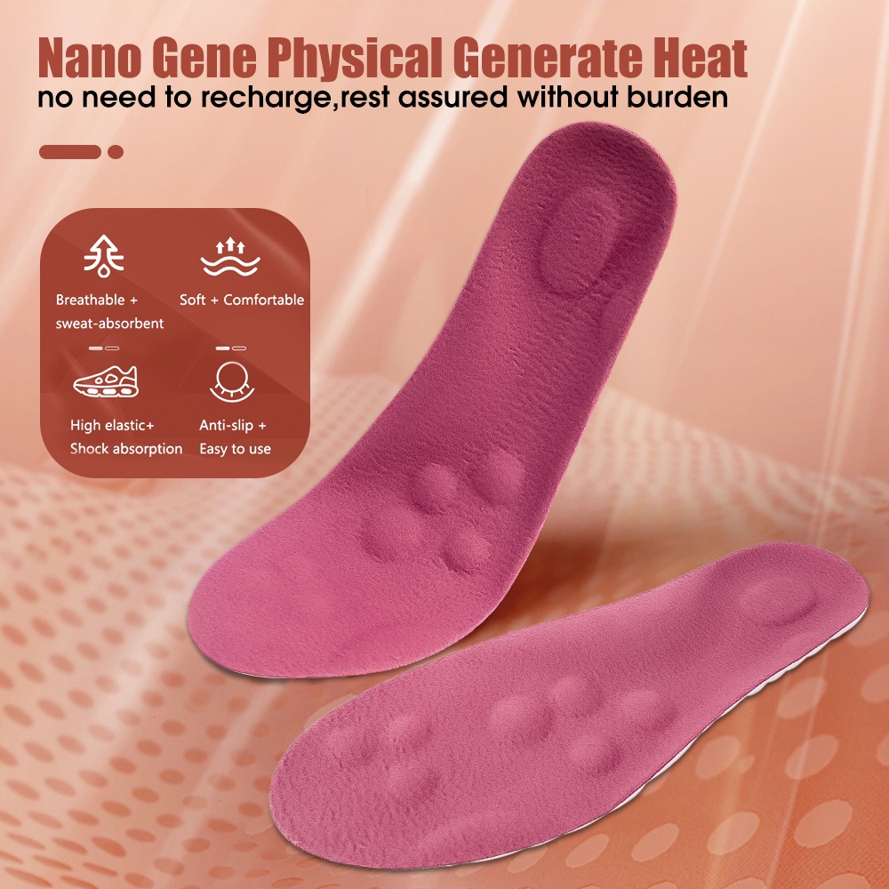 Đế Lót Giày Thể Thao / Đệm Dày Mềm Mại Ấm Áp Thoải Mái Thoáng Khí Chống Sốc Mùa Đông Cho Nam Và Nữ