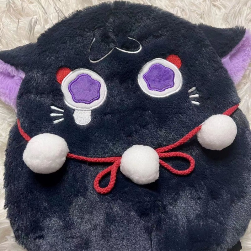 Genshin Đồ chơi nhồi bông Hình Mèo Đeo Khăn Choàng Cổ Hóa Trang Dễ Thương