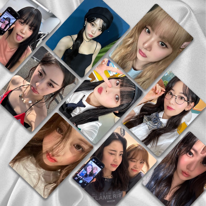 Set 50-55 Tấm Thẻ Hình lomo Nhóm Nhạc le sserafim