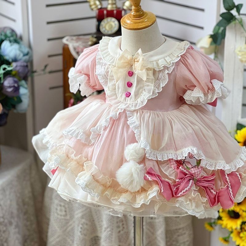 Đầm Công Chúa Phong Cách lolita Xinh Xắn Thời Trang Mùa Hè Cho Bé Gái
