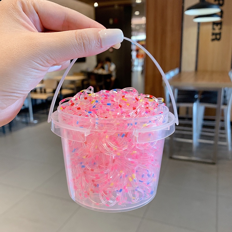 Dây Buộc Tóc Cao Su mini Co Giãn Nhiều Màu Dễ Thương Phong Cách Hàn Quốc Cho Bé Gái