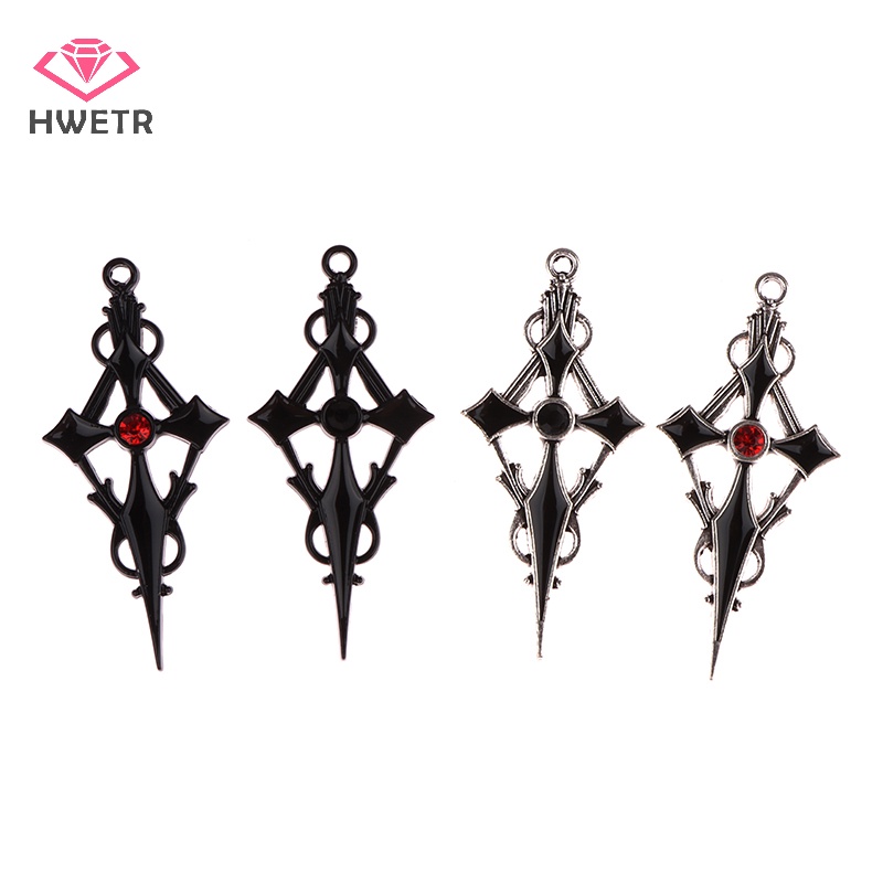 Set 4 Mặt Dây Chuyền Hợp Kim Hình Thánh Giá Phong Cách gothic Độc Đáo Mới