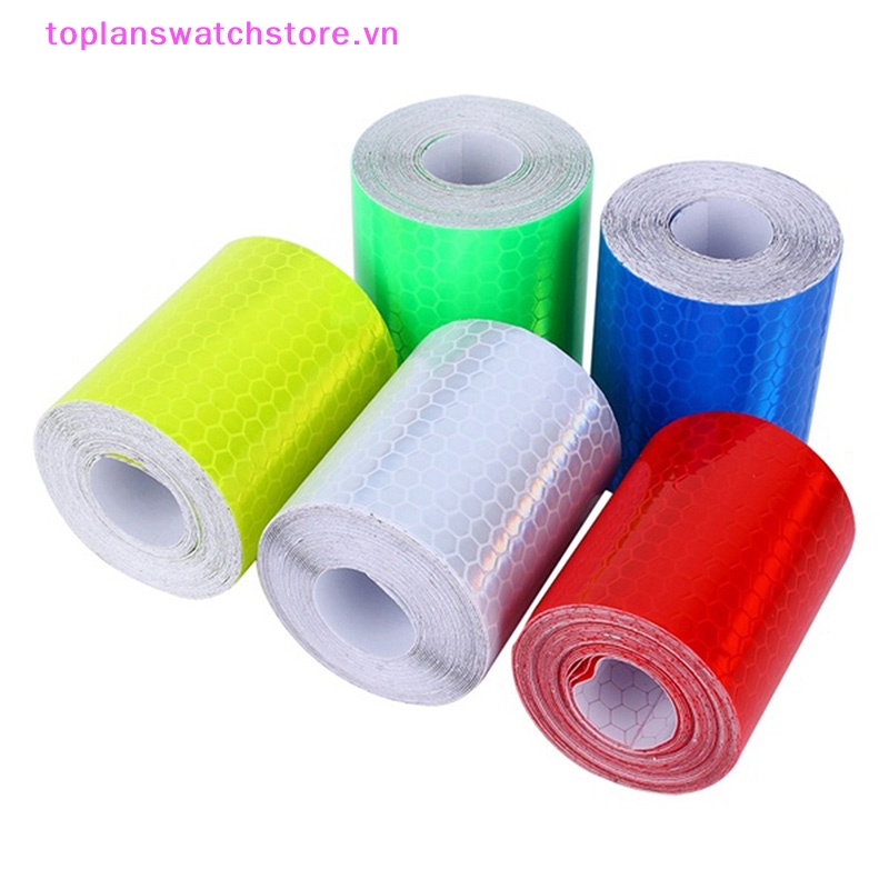 Cuộn Băng Keo Phản Quang 1m * 5cm Cảnh Báo An Toàn Cho Xe Hơi / Xe Tải