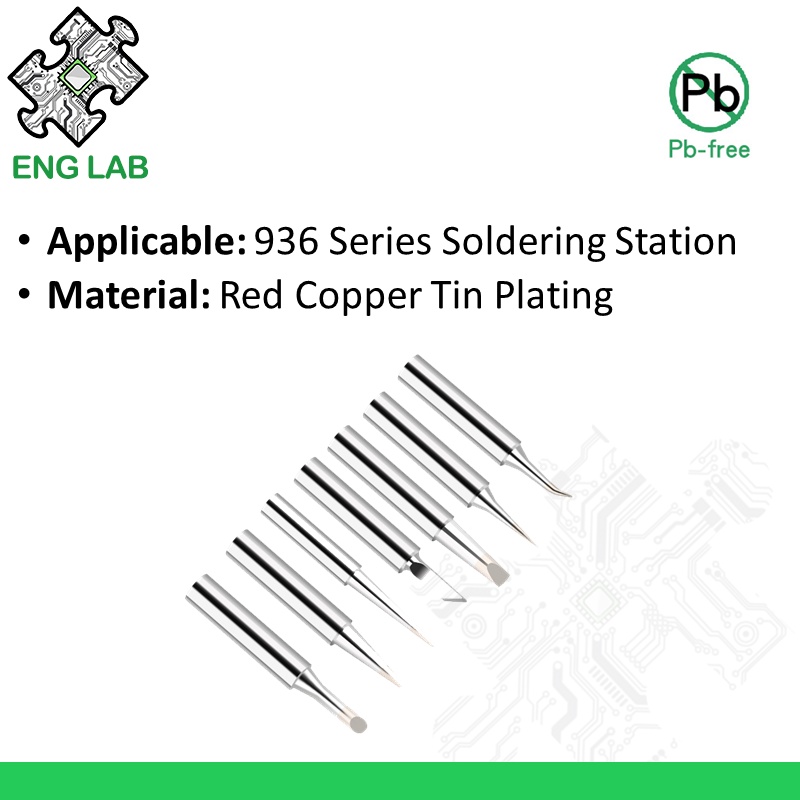 ENGLAB★936 Series hàn sắt thay thế Mẹo hàn phụ kiện bảng hàn góc Mẹo hàn
