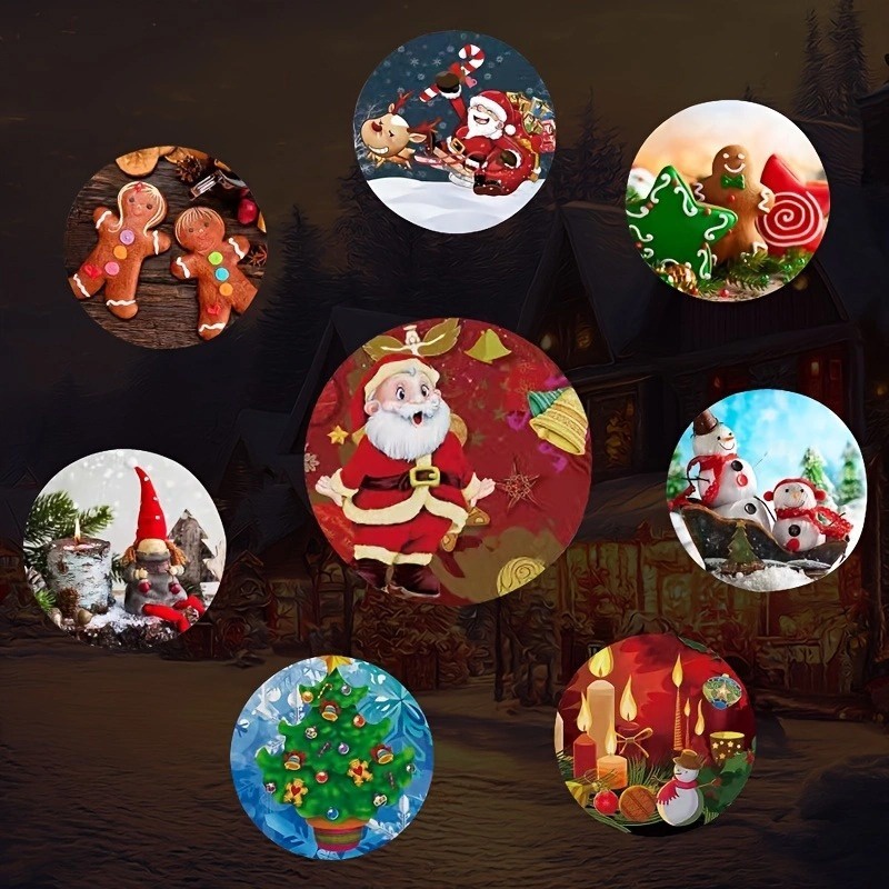 Đồ Chơi Đèn Pin Chiếu Hoạt Hình Ông Già Noel Vui Nhộn Giáo Dục Sớm Cho Bé / Quà Giáng Sinh