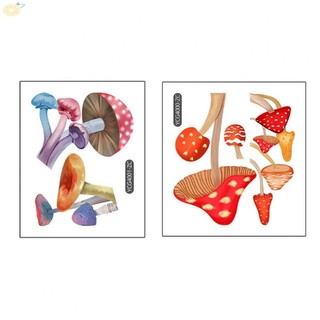 Colorful Glow in the Dark Sticker Mushroom Design Eco friendly Material