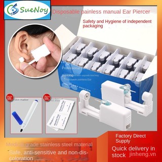  Dụng Cụ Xỏ Lỗ Tai Bằng Thép Y Tế Không Đau Dùng Một Lần 
