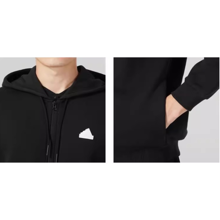 Áo Khoác Có Nón Thêu logo adidas Chính Hãng 100% ic6712 Cho Nam