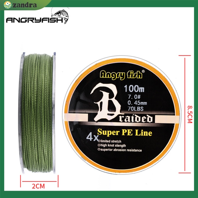 Cuộn Dây Câu Cá 4 Sợi pe Bện Siêu Chắc Dài 100m / 109yds 10lb-80lb Màu Vàng