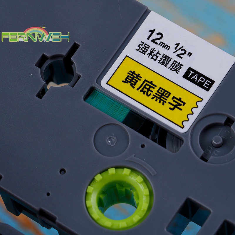 Cuộn Băng Nhãn 12mm 9mm tz-231 pt-e100b d210 Cho Máy In Cảm Ứng Anh Trai