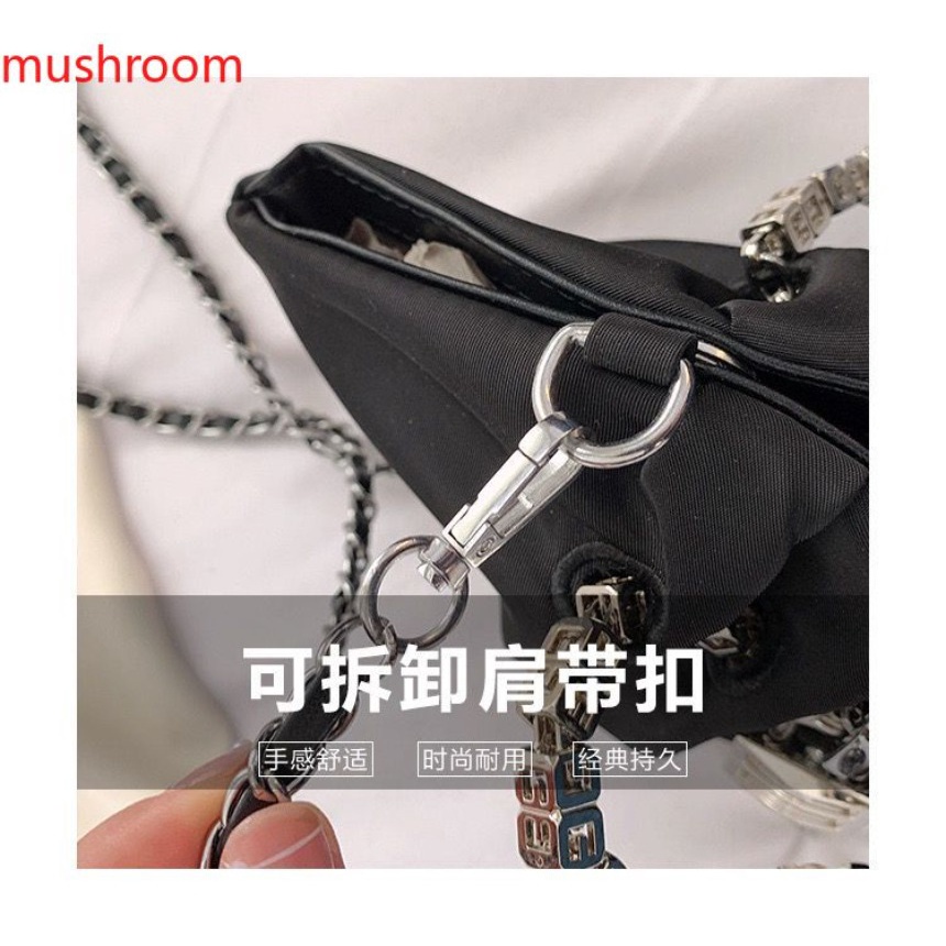 Niche Túi Xách nylon Đeo Chéo Xếp Ly Phong Cách Thời Trang Xuân Hè 2023 Mới Chất Lượng Cao
