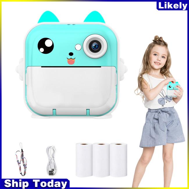 Máy Ảnh q5 Màn Hình 2 inch Bằng Giấy In Họa Tiết Môi Làm Quà Tặng Đồ Chơi Lý Tưởng Cho Bé Trai Bé Gái 3-12 Tuổi