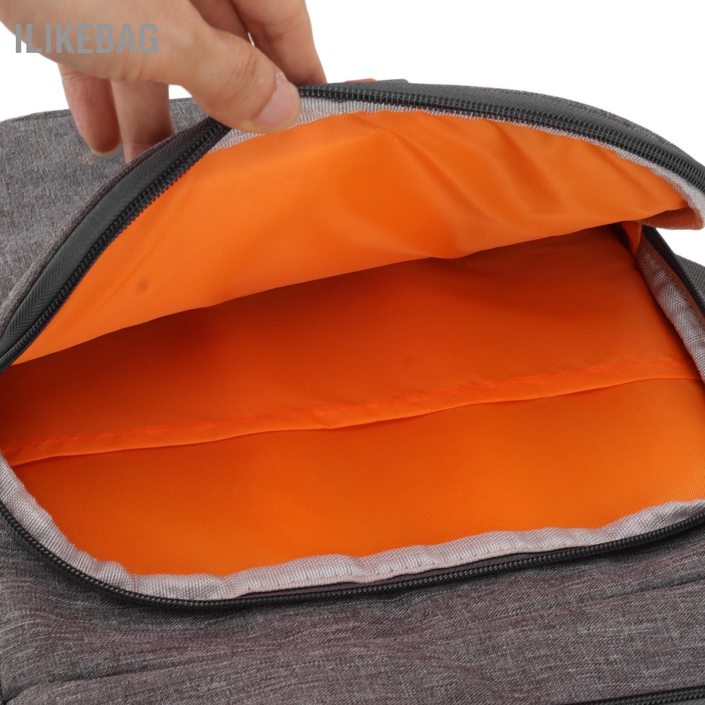 Ilikebag Ba lô giao hàng thực phẩm cách nhiệt bằng vải Oxford và ba làm mát chống rò rỉ PEVA 18L màu xám cho trái cây Đồ uống Hộp cơm trưa