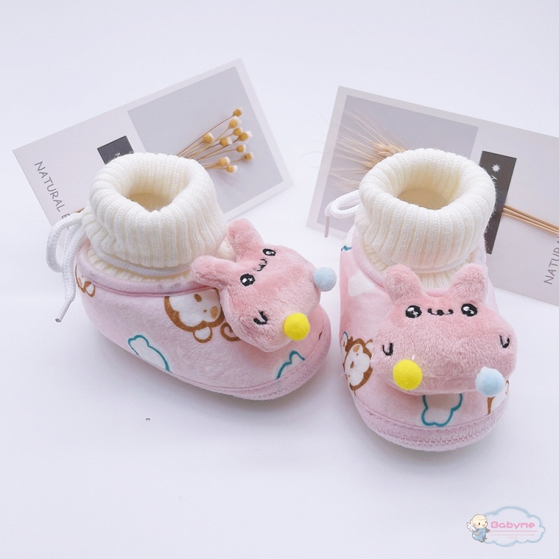 Giày Boot MềM MạI ẤM ÁP Cho Bé Sơ Sinh  ​Giày Mùa Đông Lót Lông Cho Bé