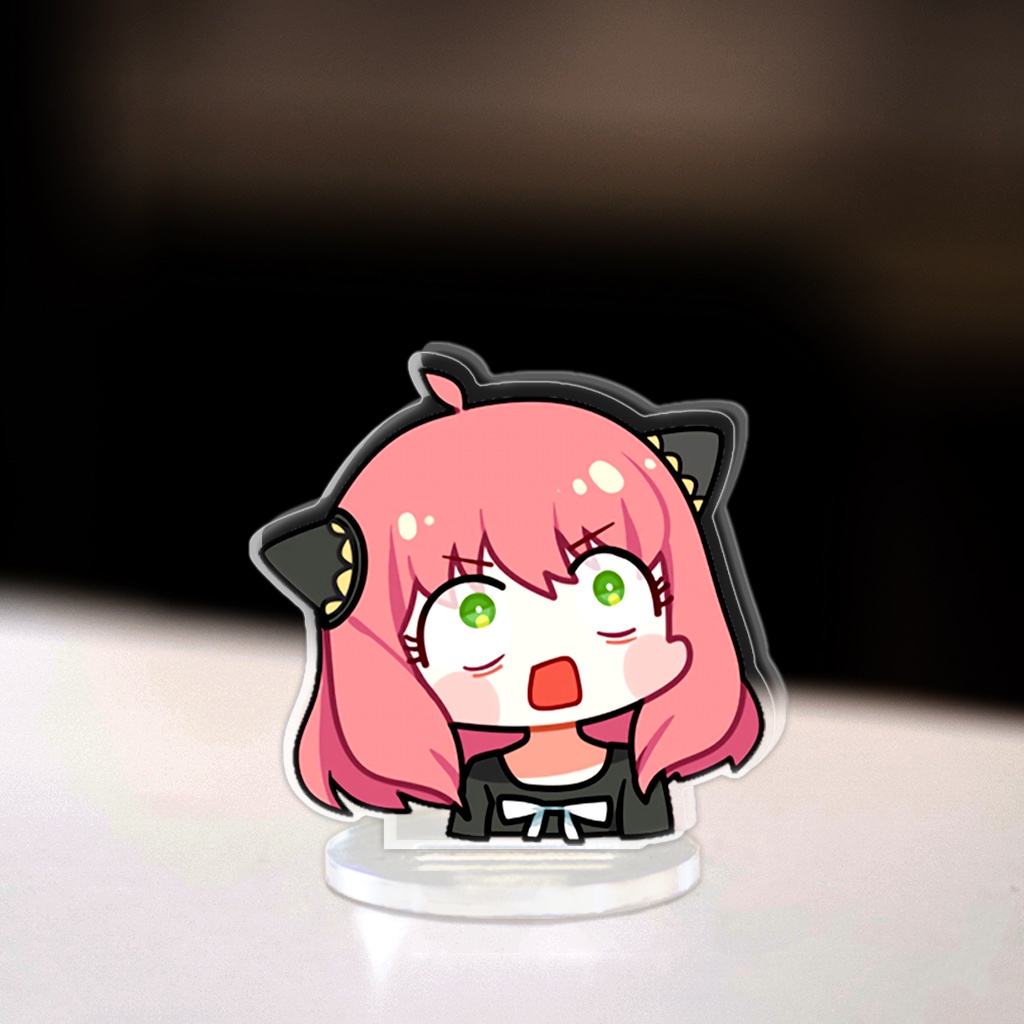 Mô hình Mini Anya Forger Loid Yor Standee Chibi Anime Manga Spy x family trang trí góc học tập cao 3cm