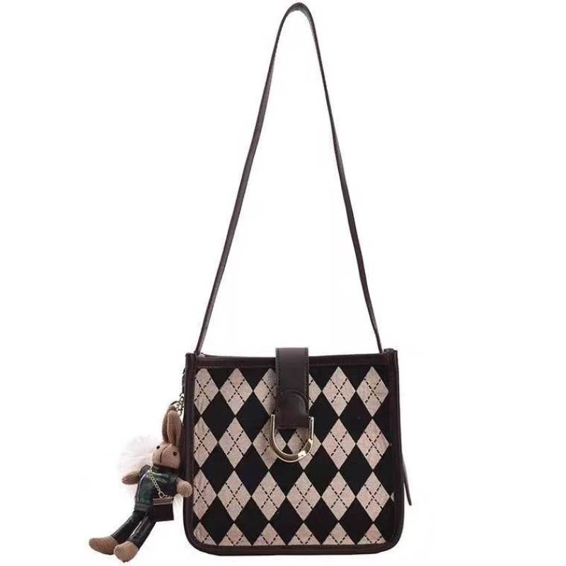 Túi đeo chéo vai hình vuông nhỏ đa năng thời trang cho nữ