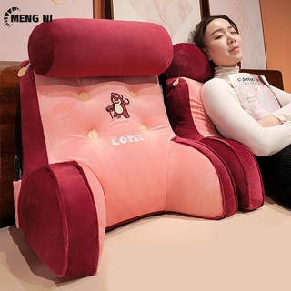 Meng ni Gối Đệm Tựa Lưng Hình Gấu / Dâu Tây Cỡ queen