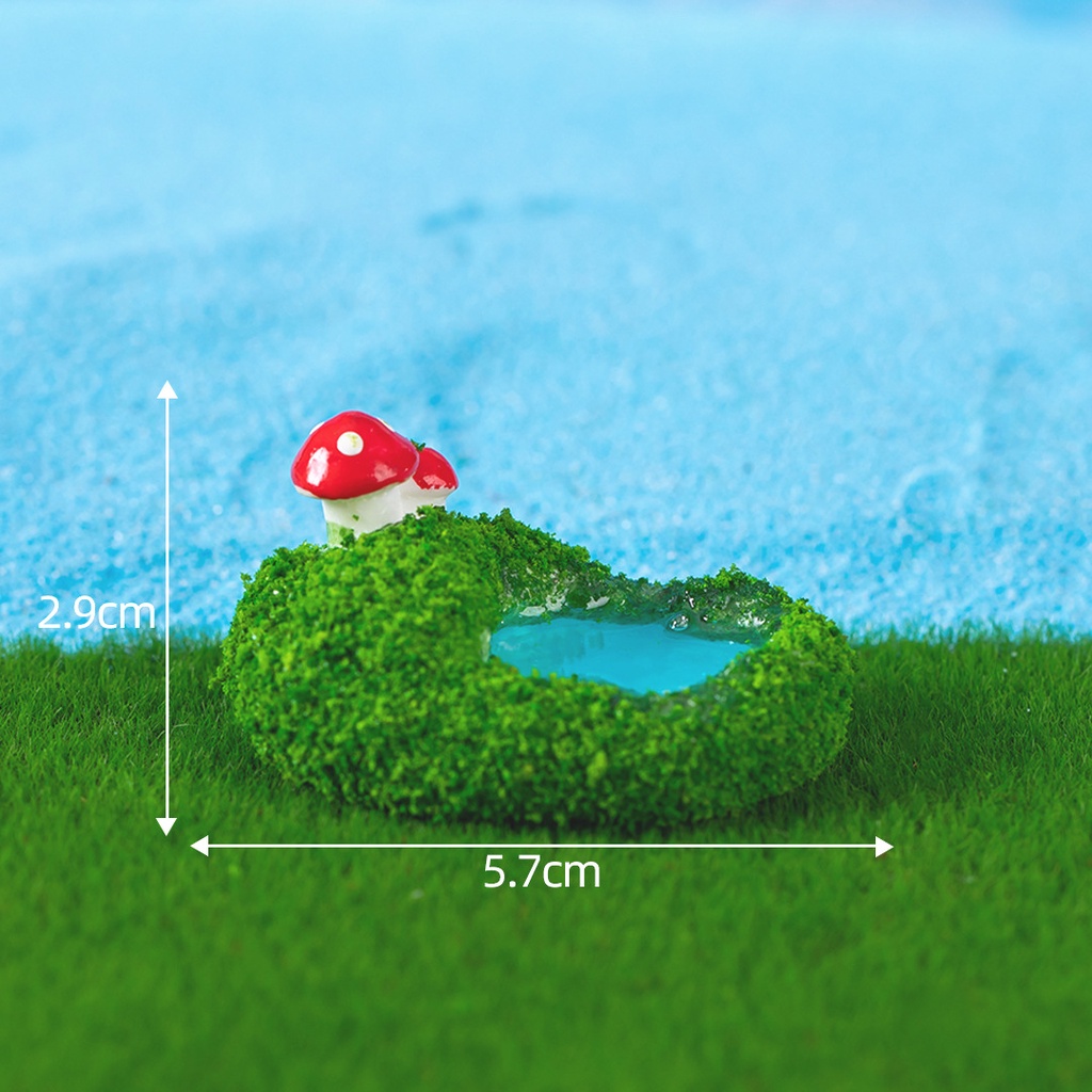 Mô Hình Tiểu Cảnh "Phong Cảnh Giả Thác Nước Đá" Trang Trí Sen Đá, Sân Vườn/ Chậu Cây, DYI, Terrarium