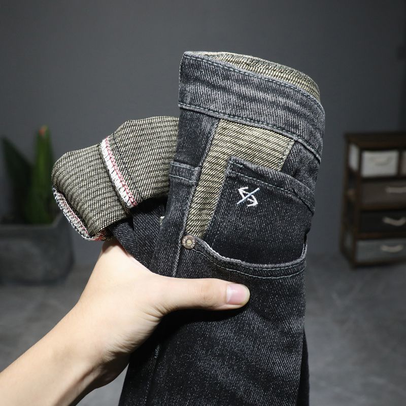 Quần jeans Lưng Vừa Thêu Họa Tiết Thời Trang Cho Nam