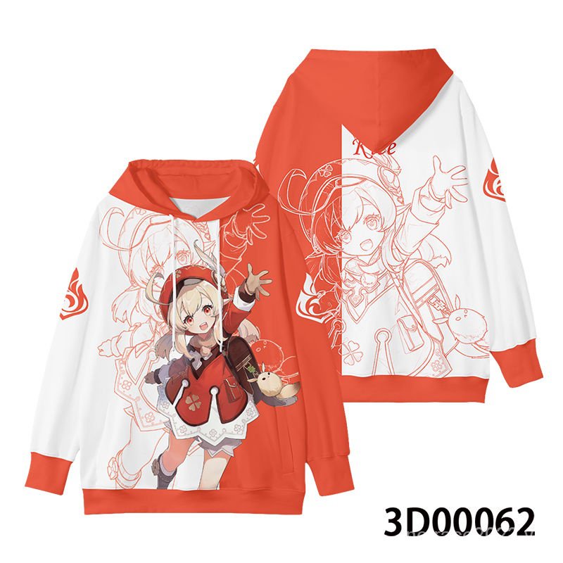 ★Genshin Impact★Keqing & ganyu Áo Khoác Có Mũ Trùm Đầu Hai Chiều nahida & scaramouche merchandise Vải