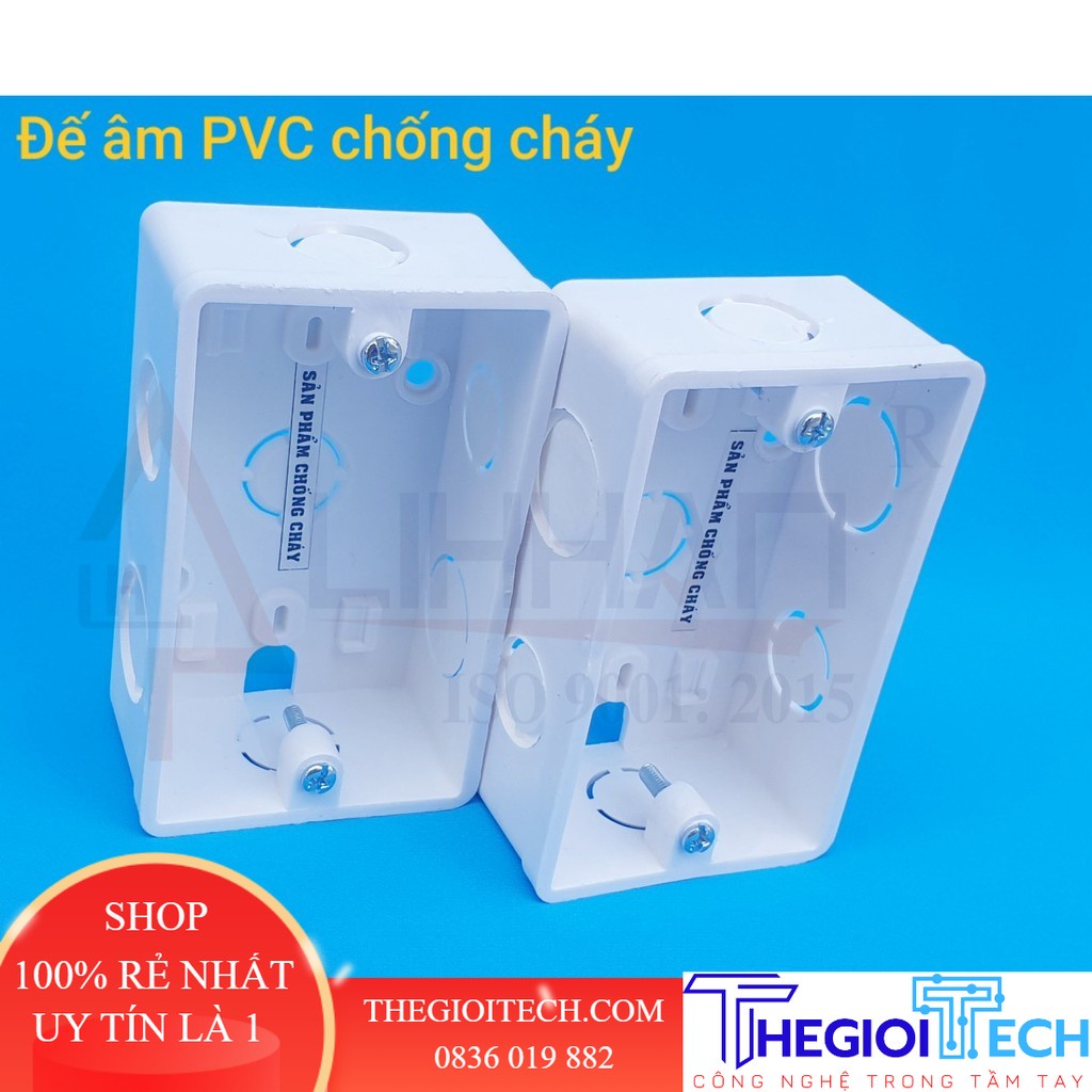 Đế âm PVC chống cháy 157 thương hiệu Lihhan
