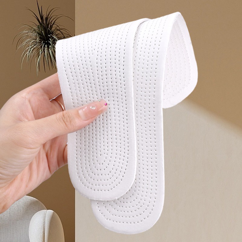1 Cặp Đế Lót Giày Thể Thao Khử Mùi Thấm Hút Mồ Hôi Màu Trắng