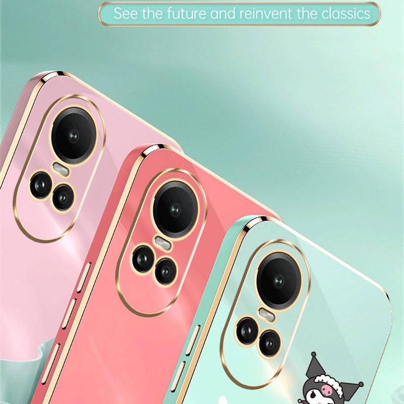 Thời Trang Ốp Điện Thoại Dẻo Họa Tiết Hoạt Hình Dễ Thương Cho oppo reno 10 pro plus 5g