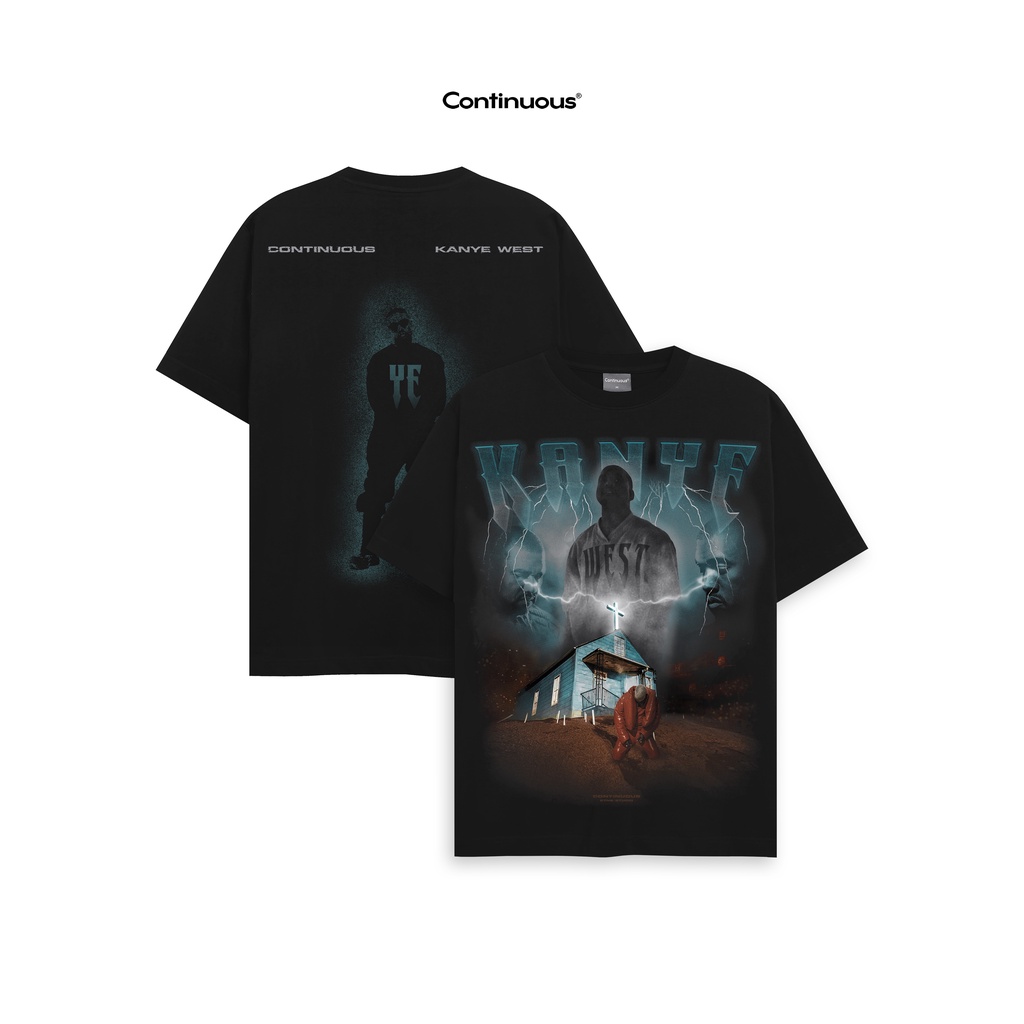 Áo thun Continuous - CTNS - KANYE WEST/ Black