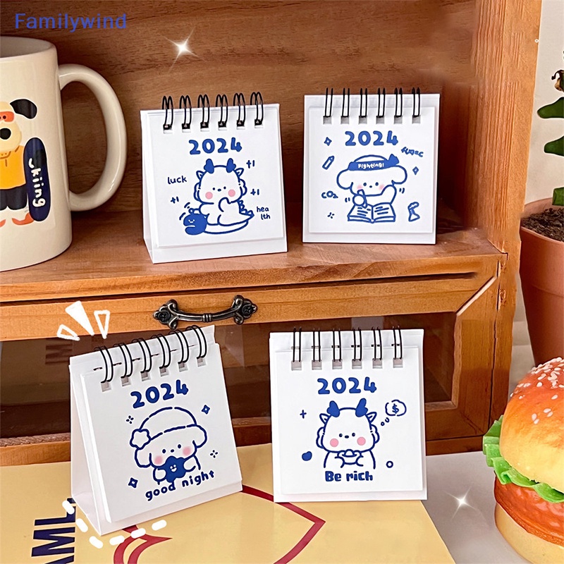 Lịch Để Bàn 2024 mini diy Hình Rồng Dễ Thương Sáng Tạo