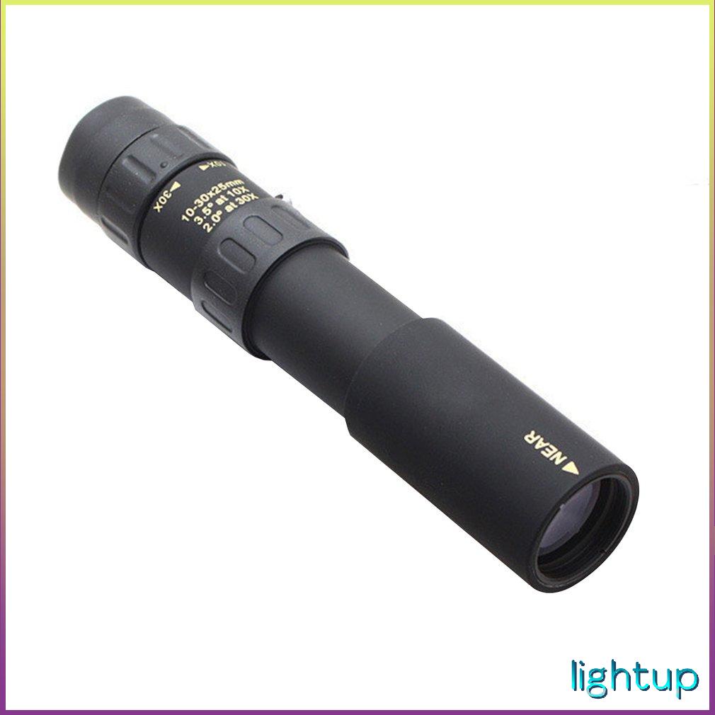 Binoculars 10-30X25 Zoom Monocular Telescope Pocket Optical Prism Scope