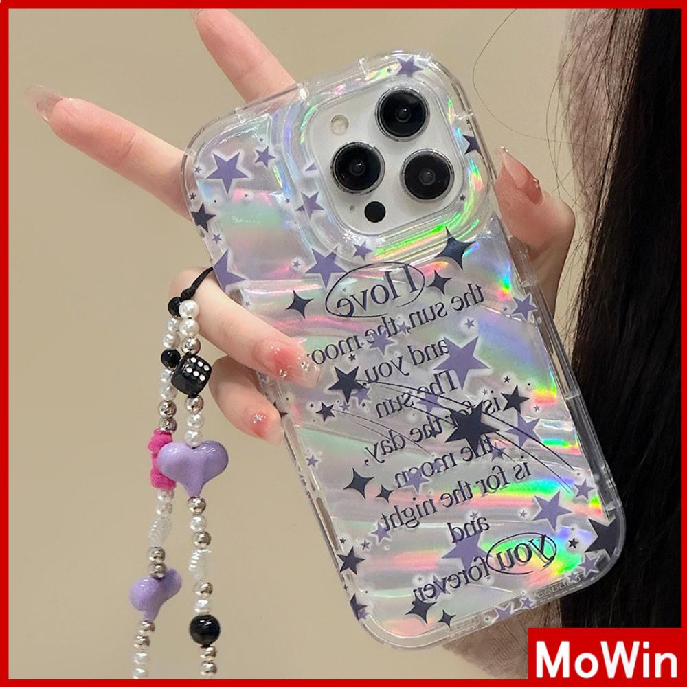 Ốp lưng iPhone 15 Pro Max Vỏ iPhone Vỏ Điện Thoại Trong Suốt Phản Quang Laser Vỏ Mềm TPU Chống Sốc Dopamine Star Tương Thích Với iPhone 14 13 Pro Max 12 Pro Max 11 XR XS MAX 7Plus 8Plus