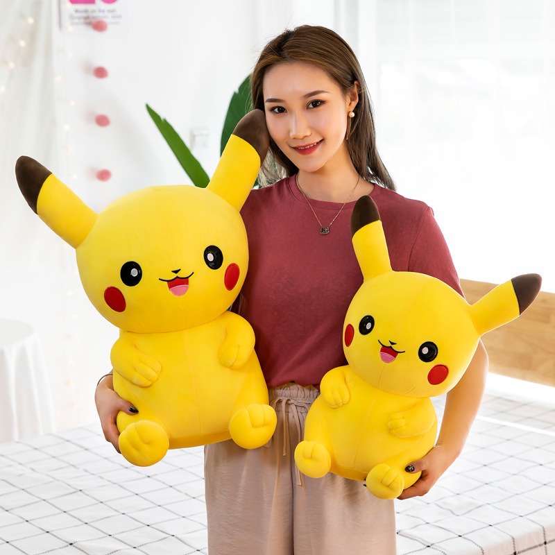 Pikachu Nhồi Bông 20 / 35 / 40cm Hoạt Hình Cỡ Lớn Đáng Yêu