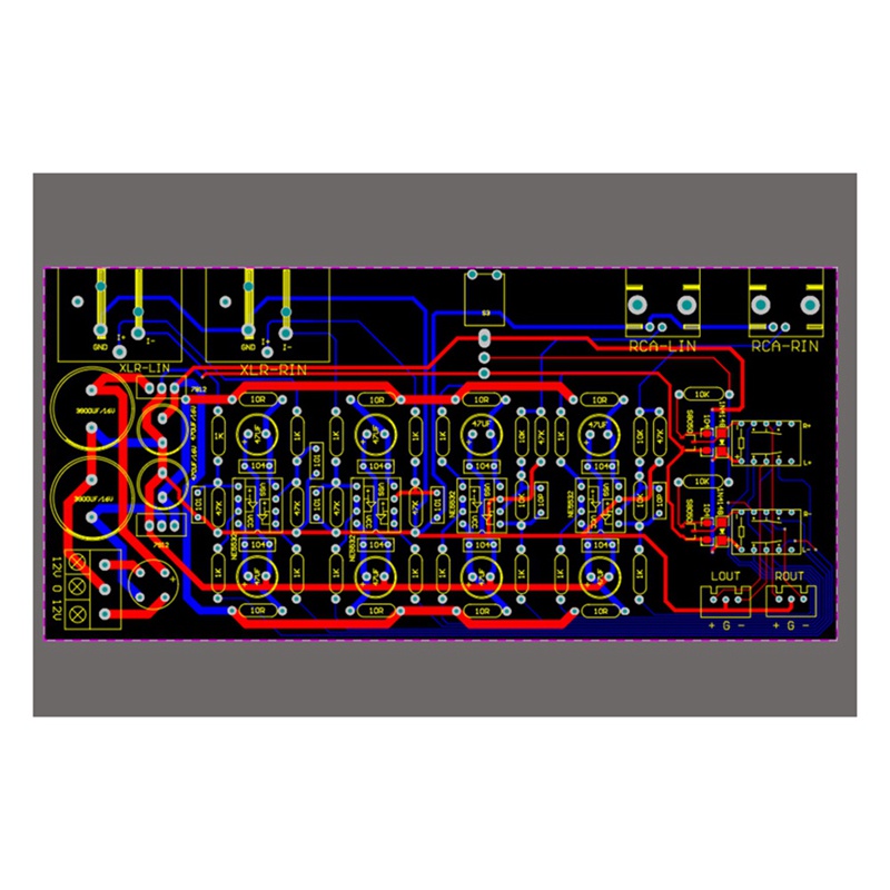 Bảng Mạch Cân Bằng Khuếch Đại Âm Thanh Hai Kênh Không Cân Bằng diy