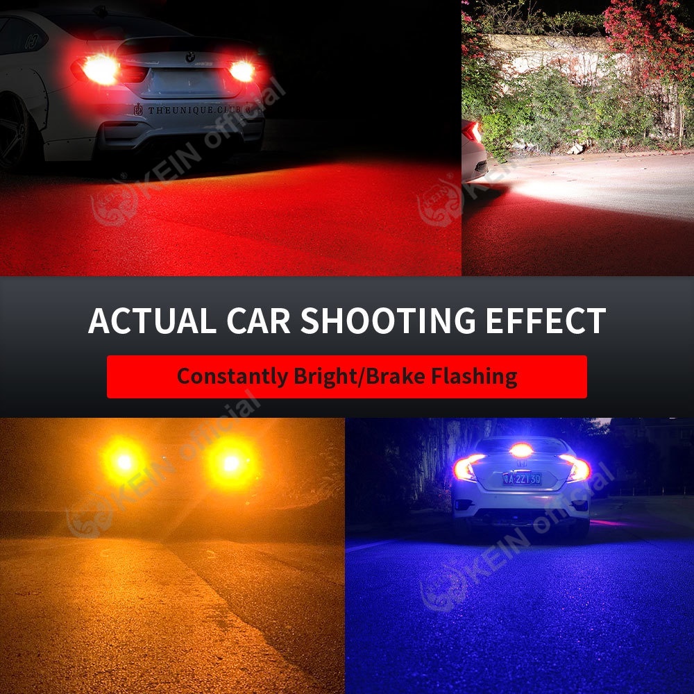 Kein Đèn led Nhiều Màu Sắc 1157 bay15d p21 / 5w dc12v Gắn Đuôi Xe Mô Tô