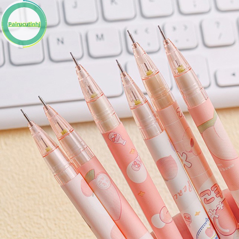 Parucutin Bút Chì Ngòi 0.5mm In Hình Quả Đào Dễ Thương