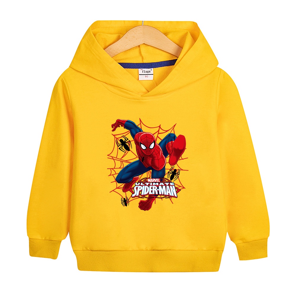 Áo Hoodie In Hình Người Nhện Hoạt Hình Thời Trang Mùa Thu 2023 Cho Bé 2-10 Tuổi