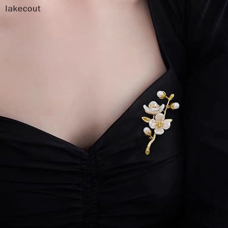 Trâm Cài Áo Hình Hoa Nhài Màu Xanh Lá Kiểu retro Thời Trang Dự Tiệc Cưới / Văn Phòng Cho Nữ