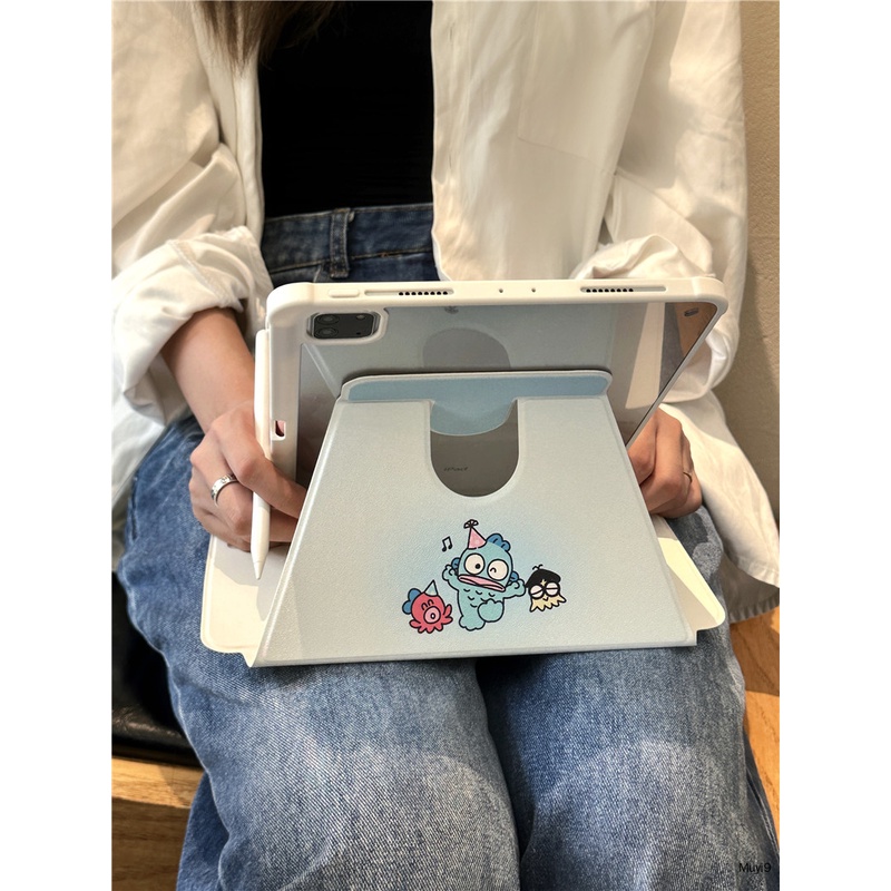 Bao Đựng Máy Tính Bảng Bằng acrylic Chống Rơi Hình Hoạt Hình Cho ipad10.2 / 10Th / 6 / 9.7 / 5 / 11 / 12.9 / 9 Ốp