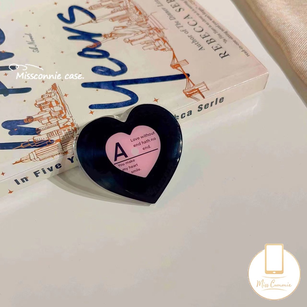 Giá Đỡ Điện Thoại Dạng Nhẫn Hình Trái Tim / Bươm Bướm / Trái Tim Hoạt Hình Dễ Thương Thông Dụng Có Thể