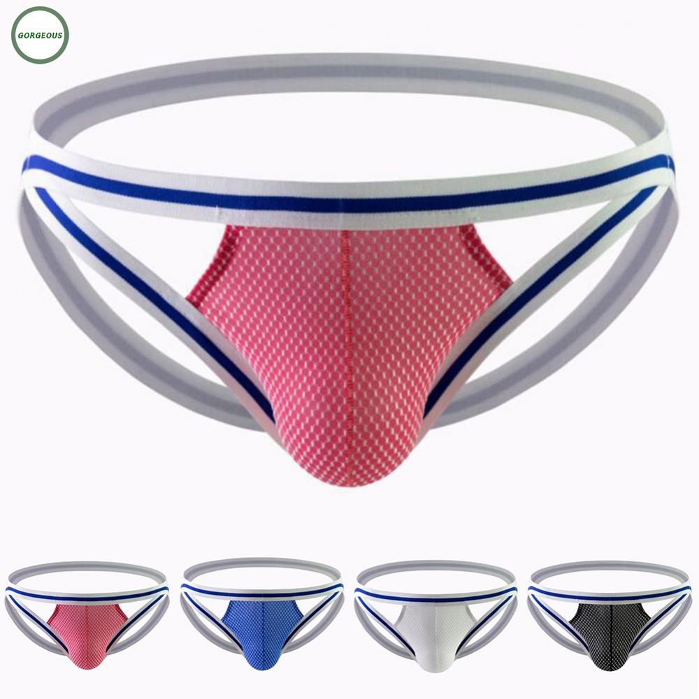 New Coming~Mens Underwear Color Matching Daily Jock Strap Jockstrap Lingerie Nylon#Home Essentialses