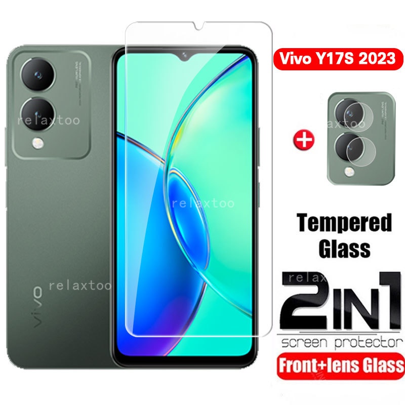 Kính Cường Lực Toàn Màn Hình 2 Trong 1 Cho vivo y17s y17 s vivo y17s 2023