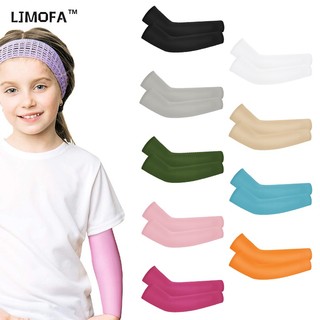 Ljmofa Găng Tay Chống Nắng Màu Trơn Thoáng Khí Phong Cách Thể Thao Thời Trang Mùa Hè Cho Bé Trai Và Gái