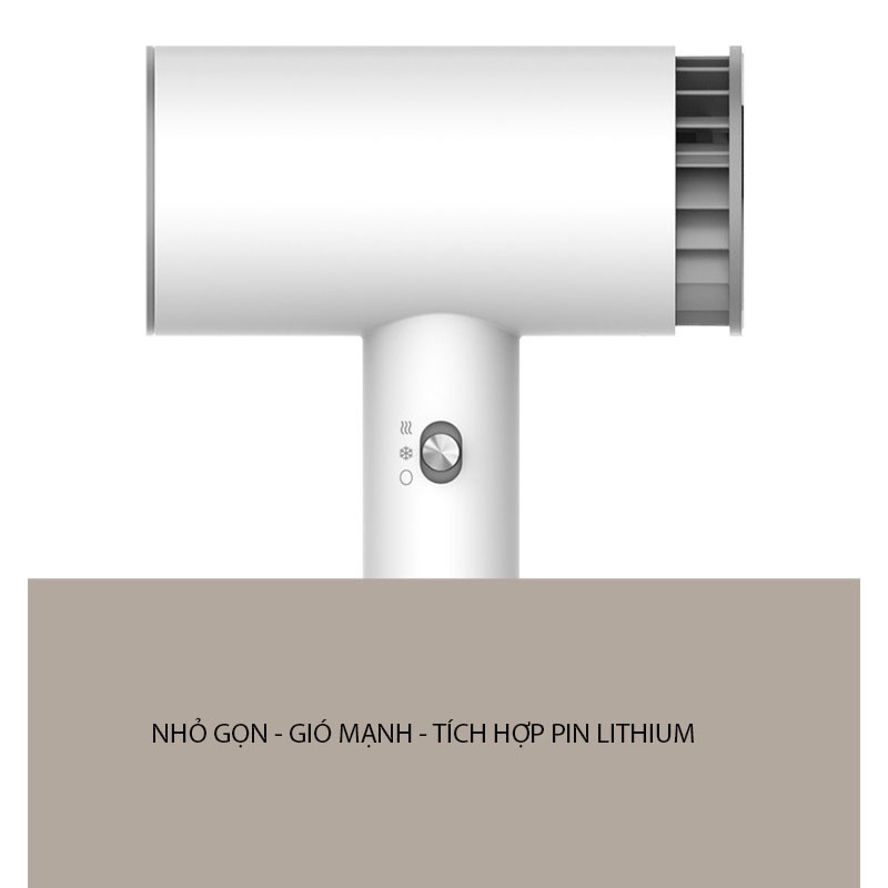 Máy Sấy Tóc Thông Minh Không Dây - Chế Độ Sấy Nóng Lạnh